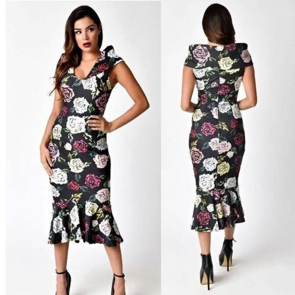 Unique Vintage Dresses & Skirts - Unique Vintage Janie Bryant Bobbie Wiggle Dress